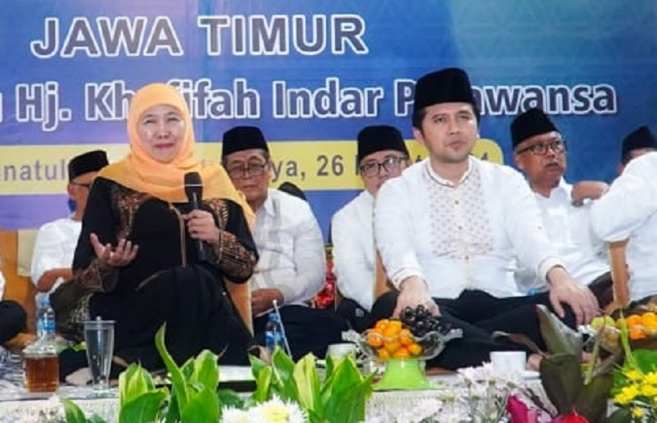Khofifah Indar Parawansa dan Emil Elestianto. (Foto; TKJ)