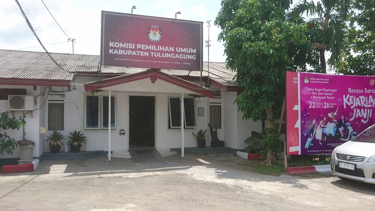 Kantor KPU Tulungagung. (Foto: Bramanta Pamungkas/jatimnow.com)