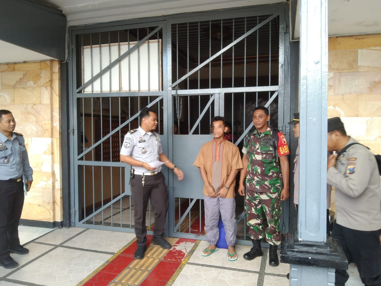 WD saat bebas dari Lapas Tulungagung. (Dok Lapas Tulungagung for jatimnow.com)