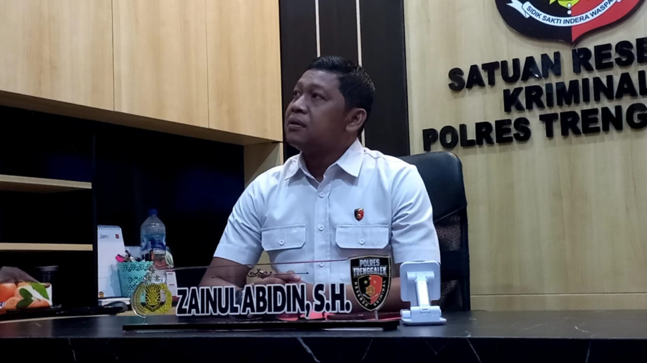 Kasatreskrim Polres Trenggalek AKP Zainul Abidin. (Foto: Bramanta Pamungkas/jatimnow.com)