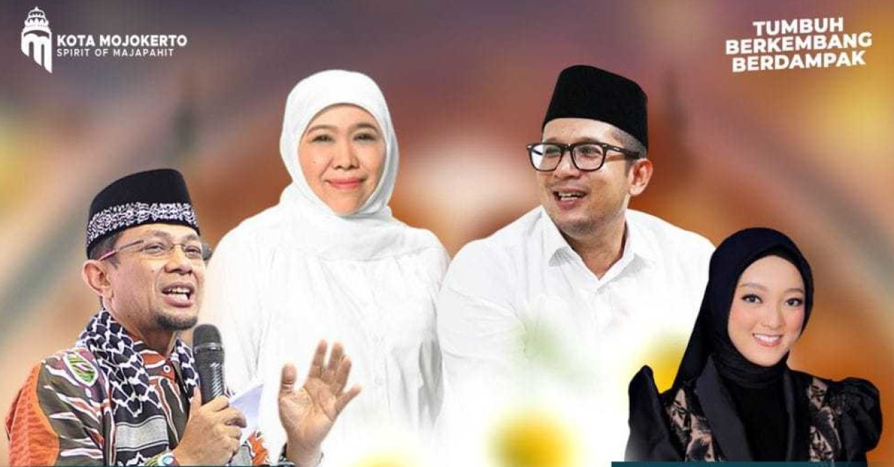 Pemkot Mojokerto Gelar Pengajian Akbar, Hadirkan Ustaz Wijayanto dan Khofifah