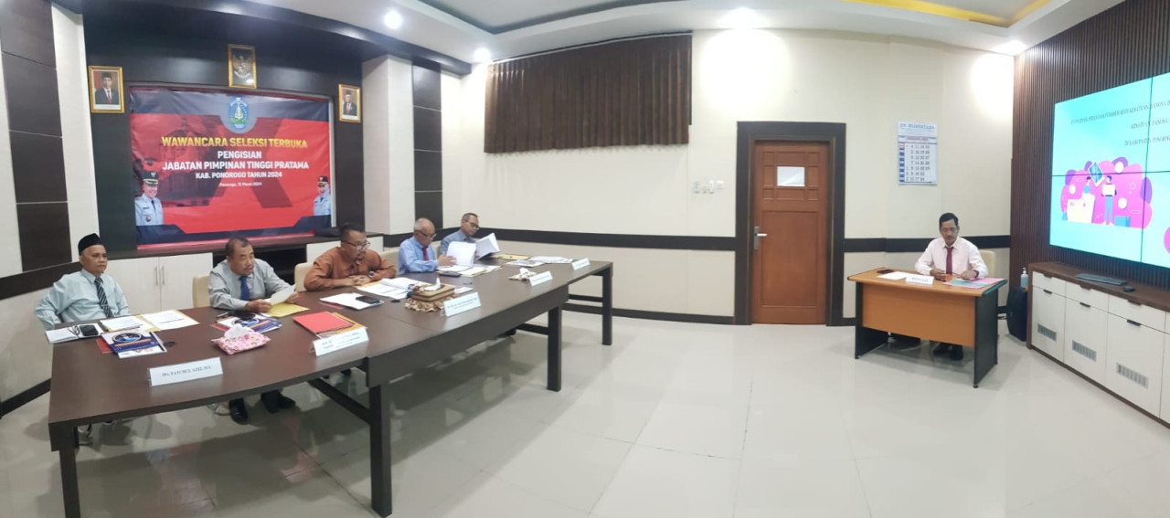 Seleksi jabatan pimpinan tinggi pratama (JPTP) di Ponorogo. (Foto: BKPSDM for jatimnow.com)