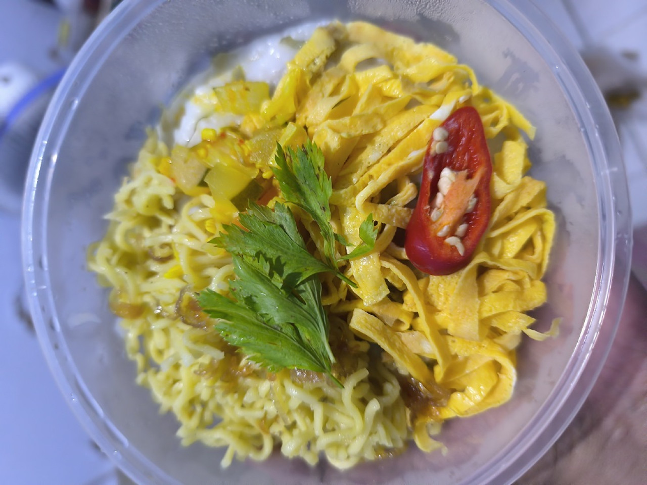 Tajin lemak khas Bangkalan. (Foto: Sri for jatimnow.com)