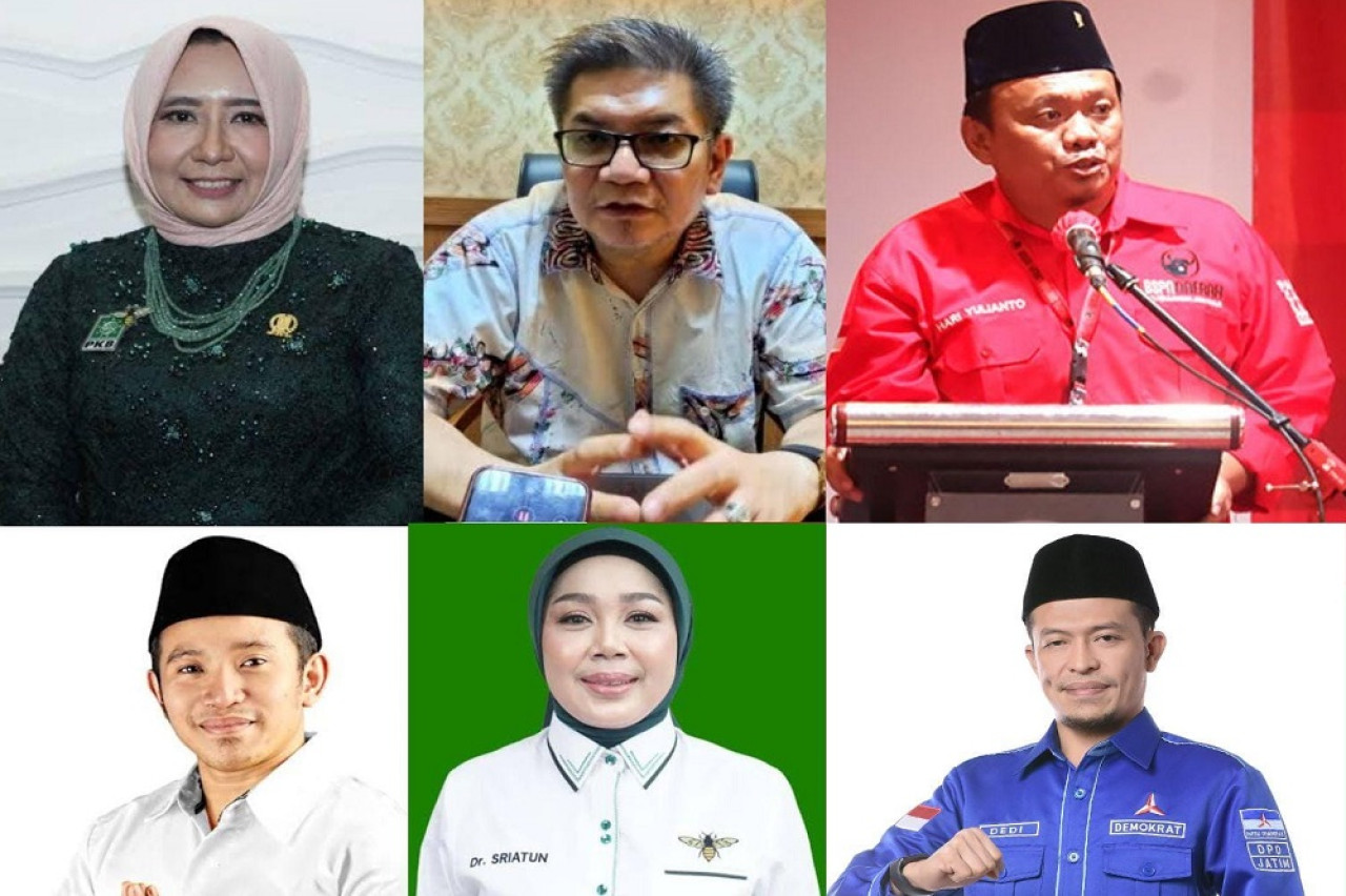 6 Caleg DPRD Jatim yang bakal dilantik dari dapil Jatim 2. (Foto: dok.jatimnow.com)