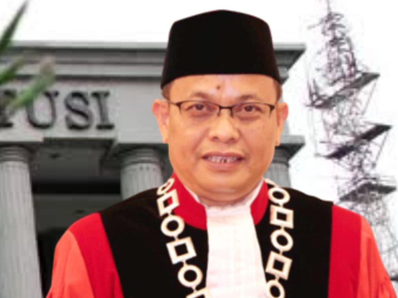 Hakim Mahkamah Konstitusi (MK) Prof. Dr. M. Guntur Hamzah, SH, MH. (Foto:  wikipedia)