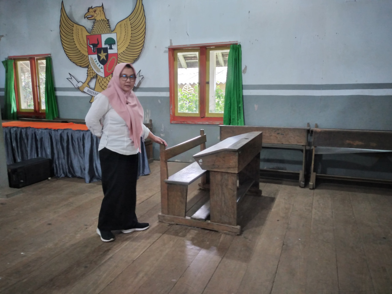 Gedung sekolah Desa Sapikerep, Sukapura, Probolinggo. (Foto-foto: Haryo Agus/jatimnow.com)