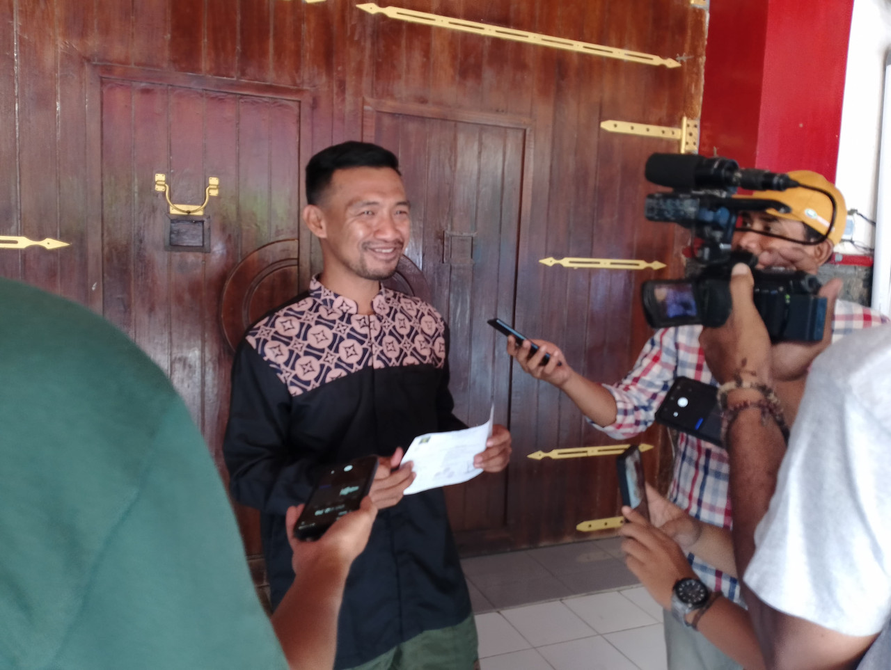 Herman alias Abu Difa Napi teroris yang bebas murni dari Lapas Lamongan. (Foto : humas Lapas Lamongan for jatimnow.com)