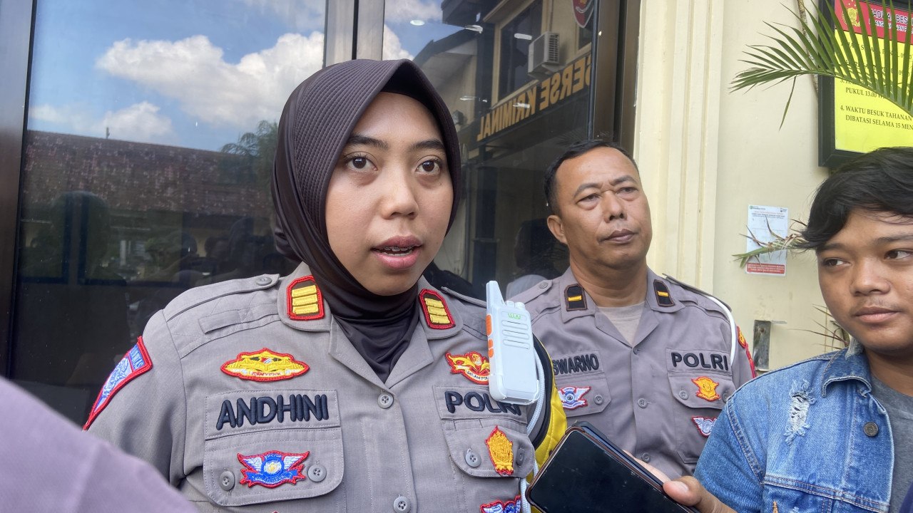 Kasatlantas Polres Kediri Kota AKP Andhini Puspa.