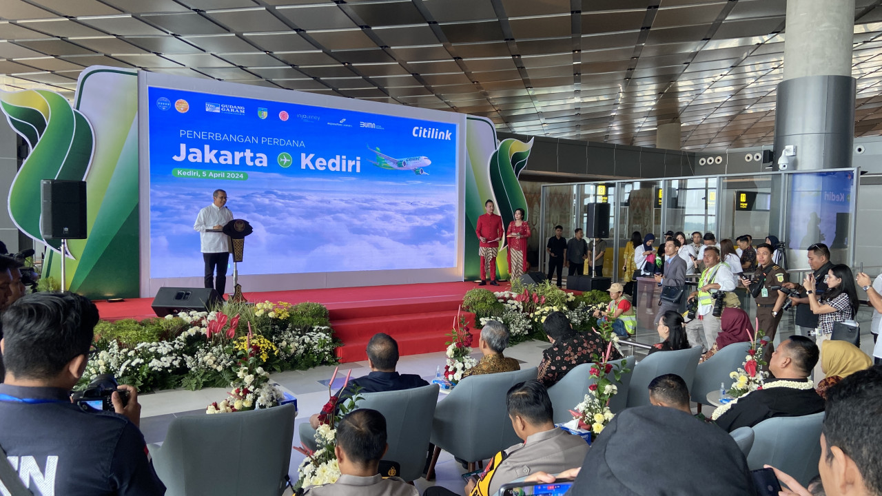 Mendarat Pertama di Bandara Dhoho Kediri, Citilink Akan Terbang Setiap Hari