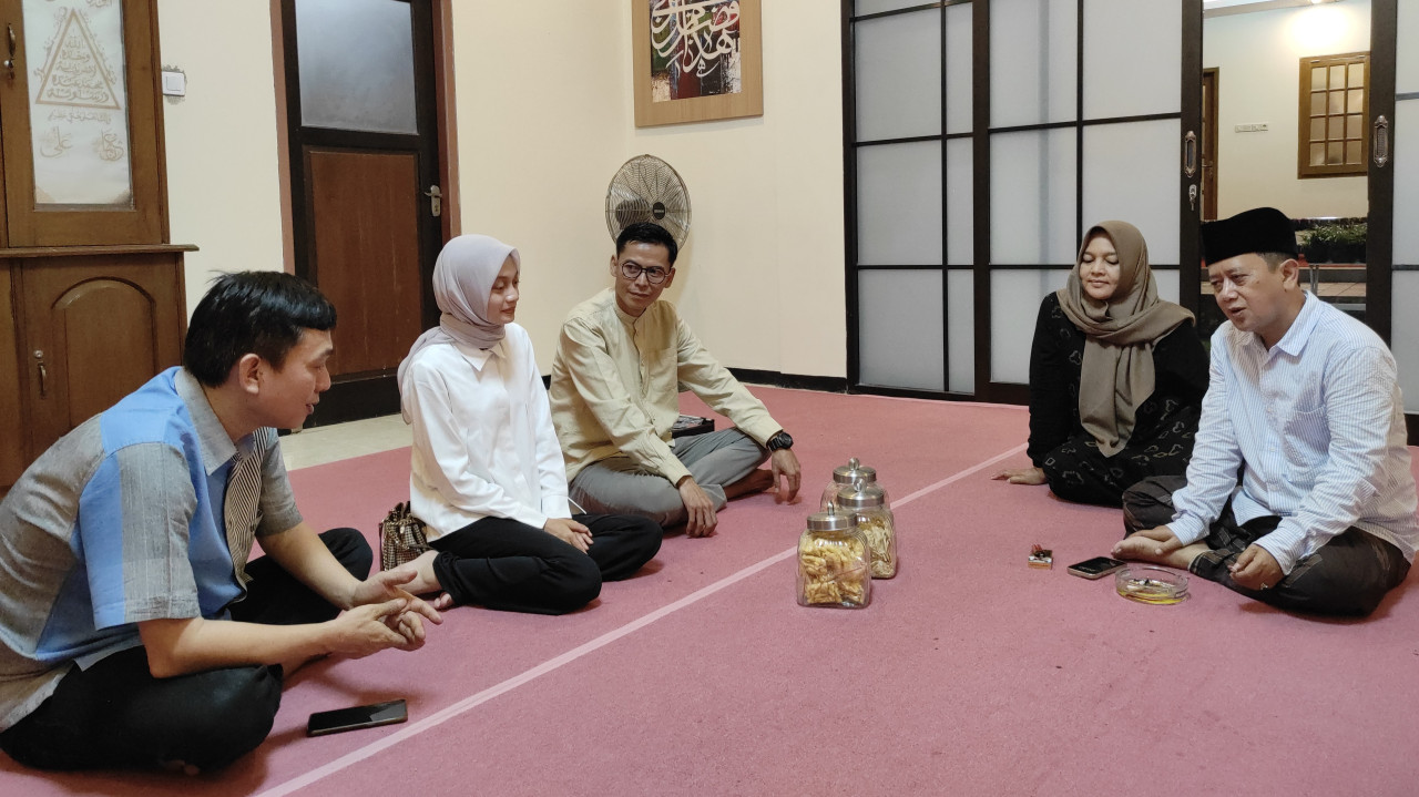 Sowan Ketua PCNU, Vinanda Prameswati Minta Restu Maju Pilwali Kediri 2024