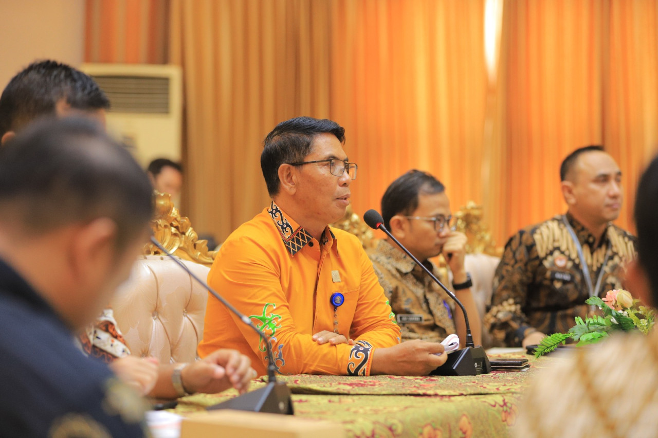 Kadiv Yankumham Dulyono dalam rapat koordinasi Laporan KKP HAM Tahun 2024.(Foto: Humas Kemenkumham Jatim for jatimnow.com))