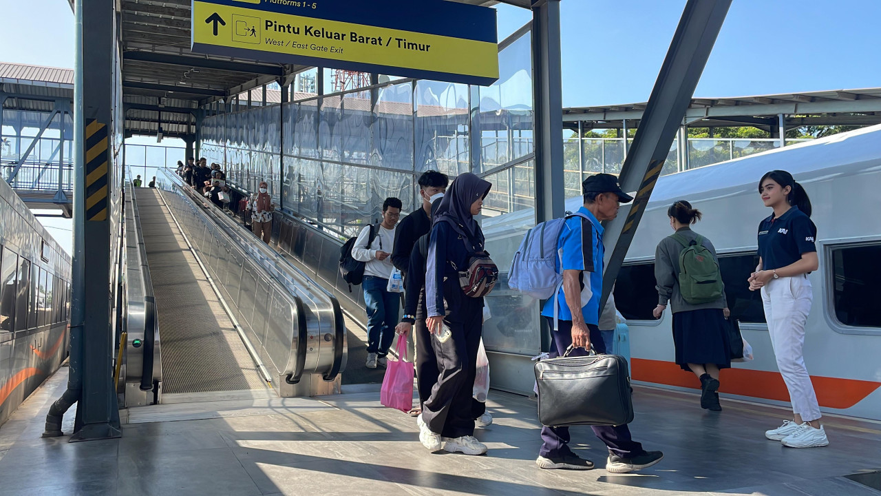 Suasana di Stasiun Kota Malang. (Foto: Gerhana/jatimnow.com)