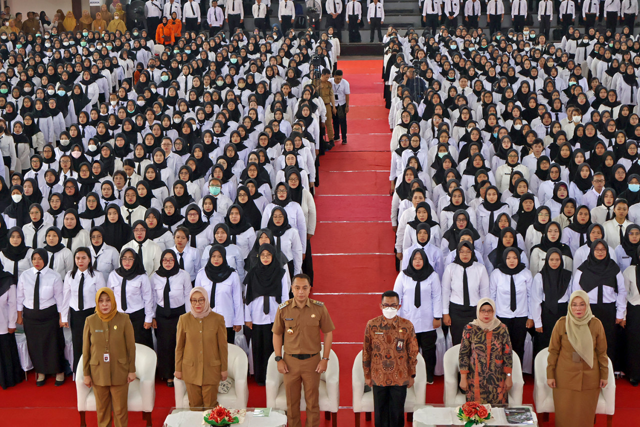 Ilustrasi penerimaan SK PPPK di Surabaya beberapa waktu lalu (dok.jatimnow.com)