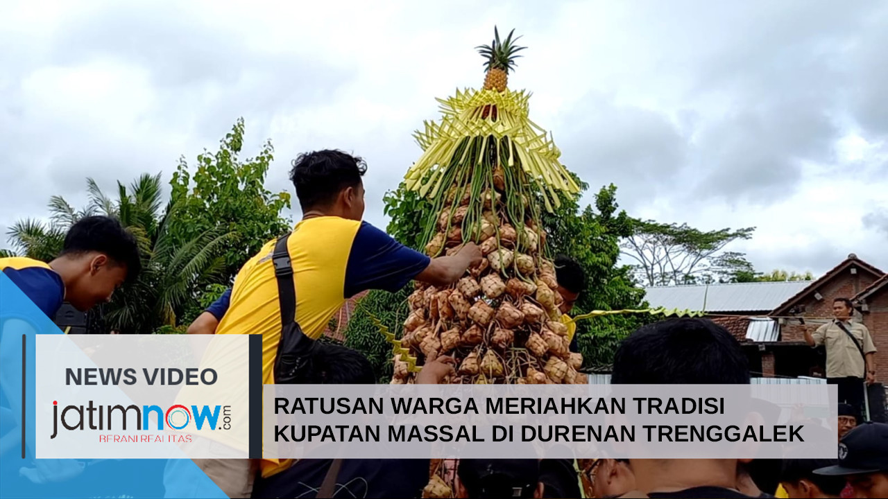 Video: Ratusan warga meriahkan Tradisi Kupatan Massal di Durenan Trenggalek