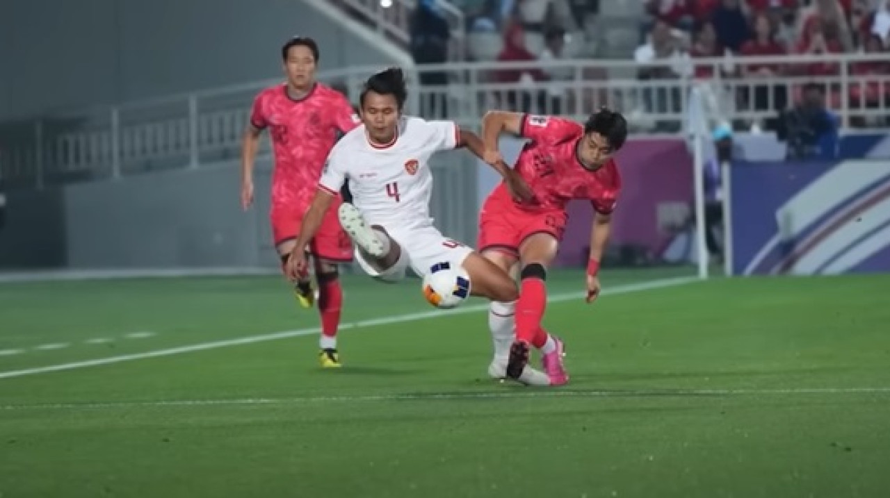 Timnas U-23 saat berlaga di Piala Asia. (Foto: tangkapan layar)