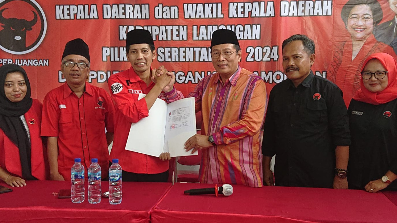 Bursa Bacabup Lamongan 2024, Wakil Bupati Abdul Rouf Daftar ke PDIP dan PKB