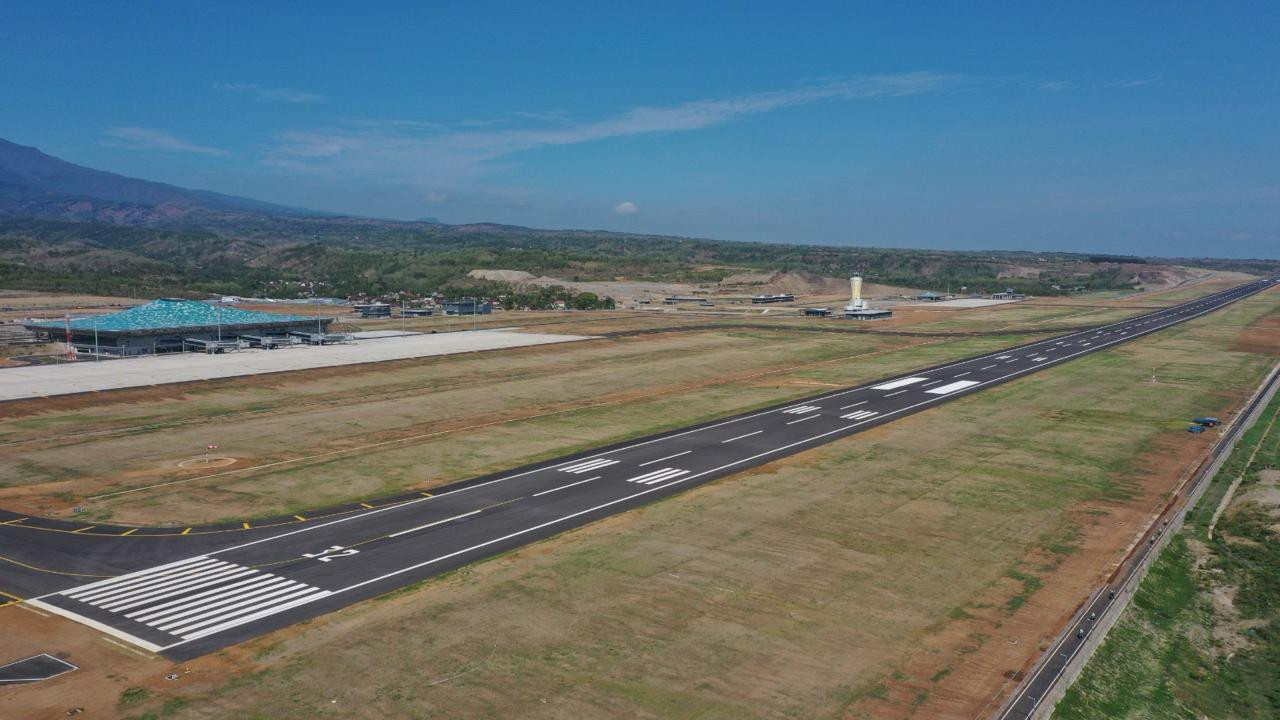Penampakan Bandara Dhoho Kediri dari atas. (Foto: SDhI for jatimnow.com)