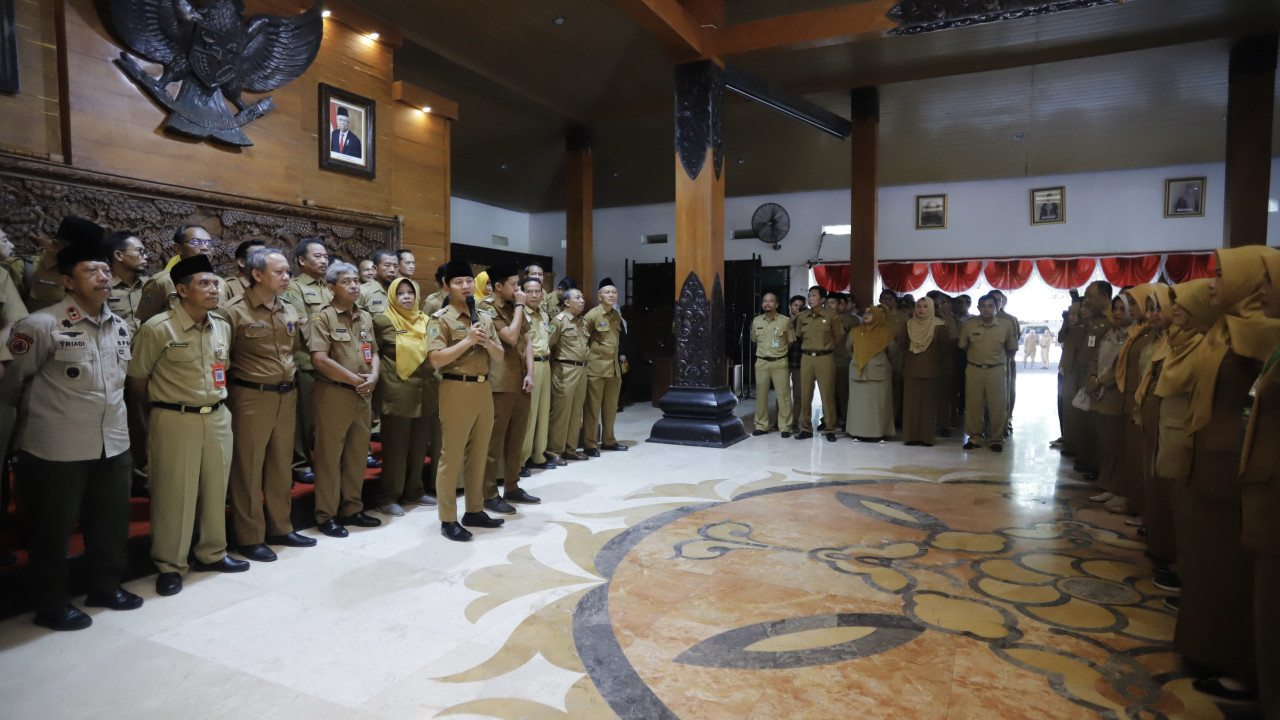 Apel ASN di Pemkab Trenggalek. (Foto: Prokopim Trenggalek/jatimnow.com)