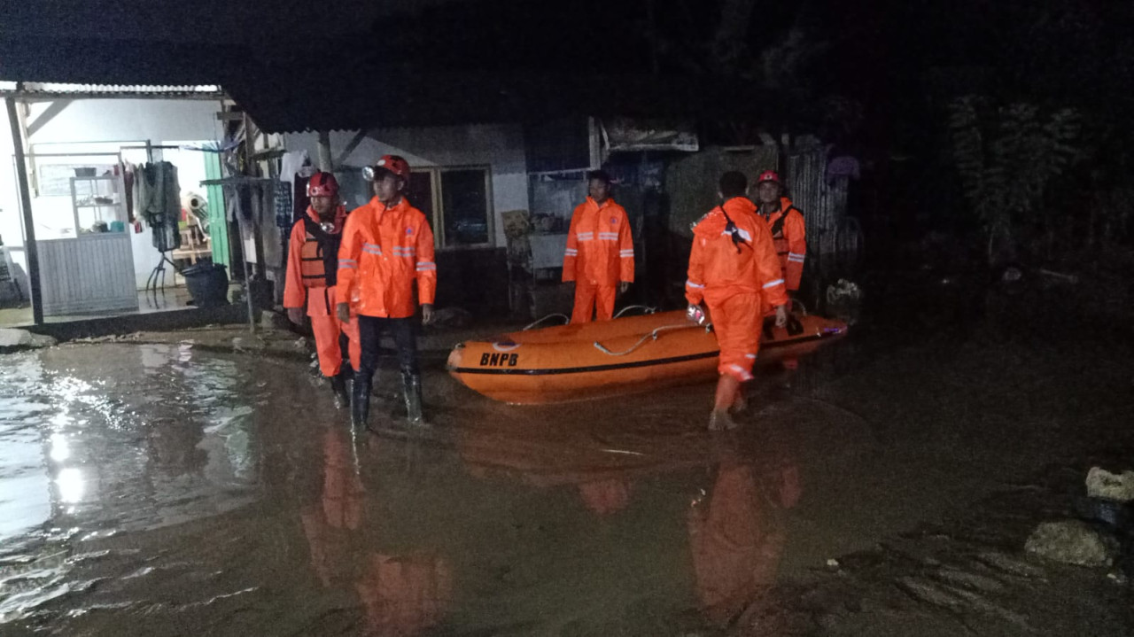 Kondisi banjir di beberapa titik wilayah Trenggalek. (Foto: BPBD Trenggalek)