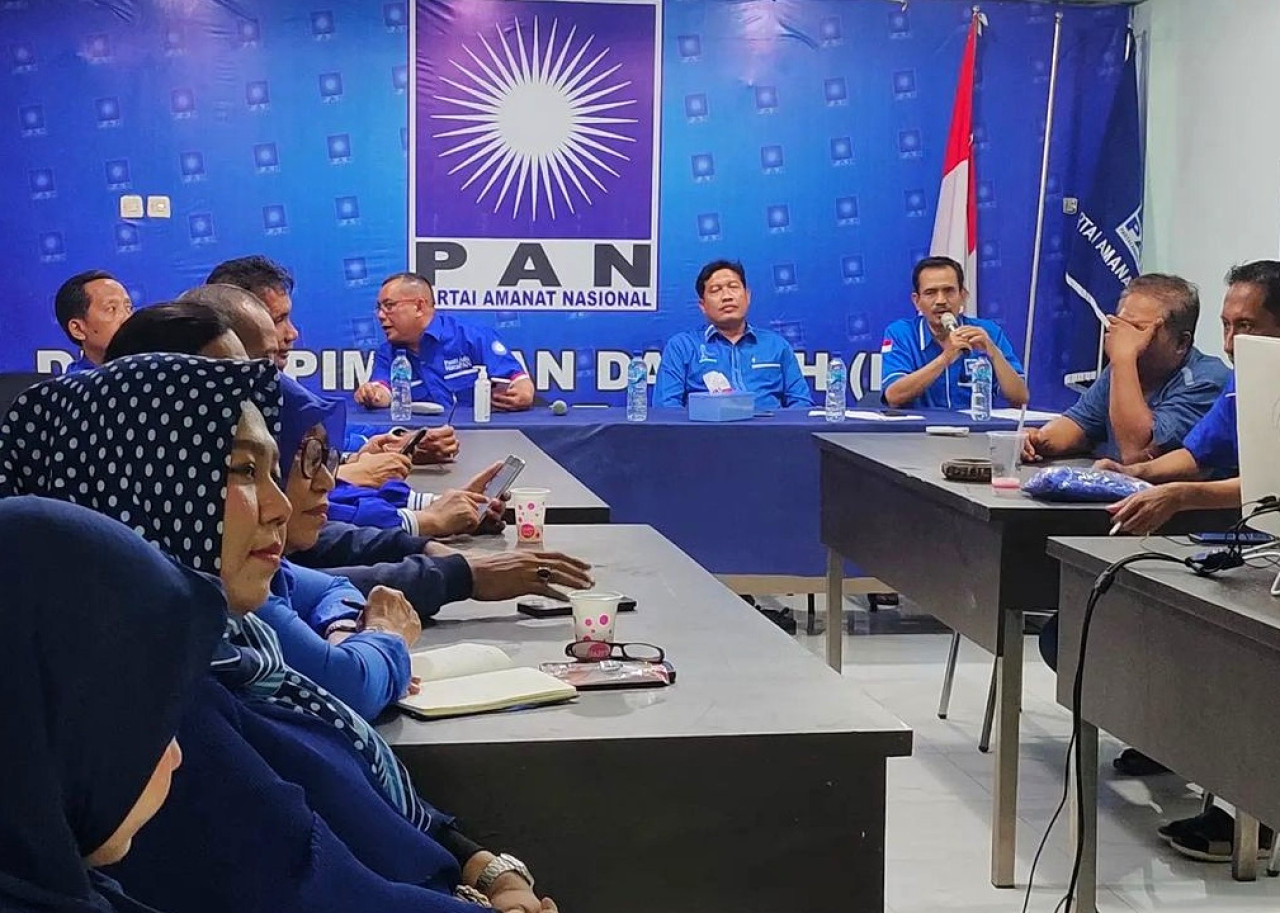 DPD PAN Sidoarjo Jalan Wijaya Kusuma 28, Sekardangan, Sidoarjo. (Foto: Ahaddiini HM/jatimnow.com).