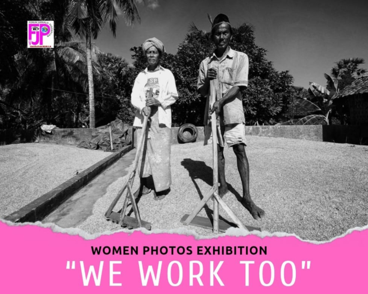 Kegiatan pameran foto yang digelar FJPI menyikapi maraknya kasus KBGO. (Foto: FJPI for jatimnow.com)