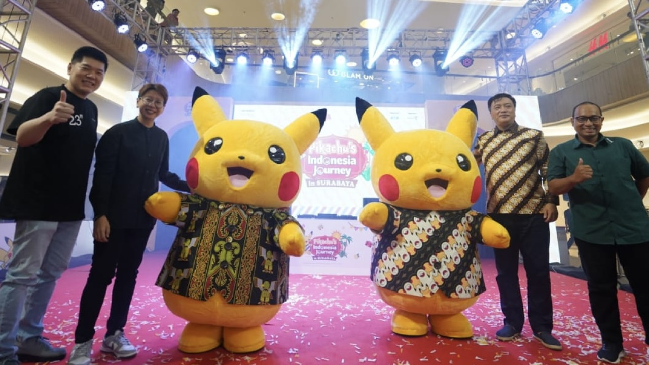 Acara Pikachu’s Indonesia Journey in Surabaya 2024. (Foto: Akg Intertaiment for jatimnow.com)