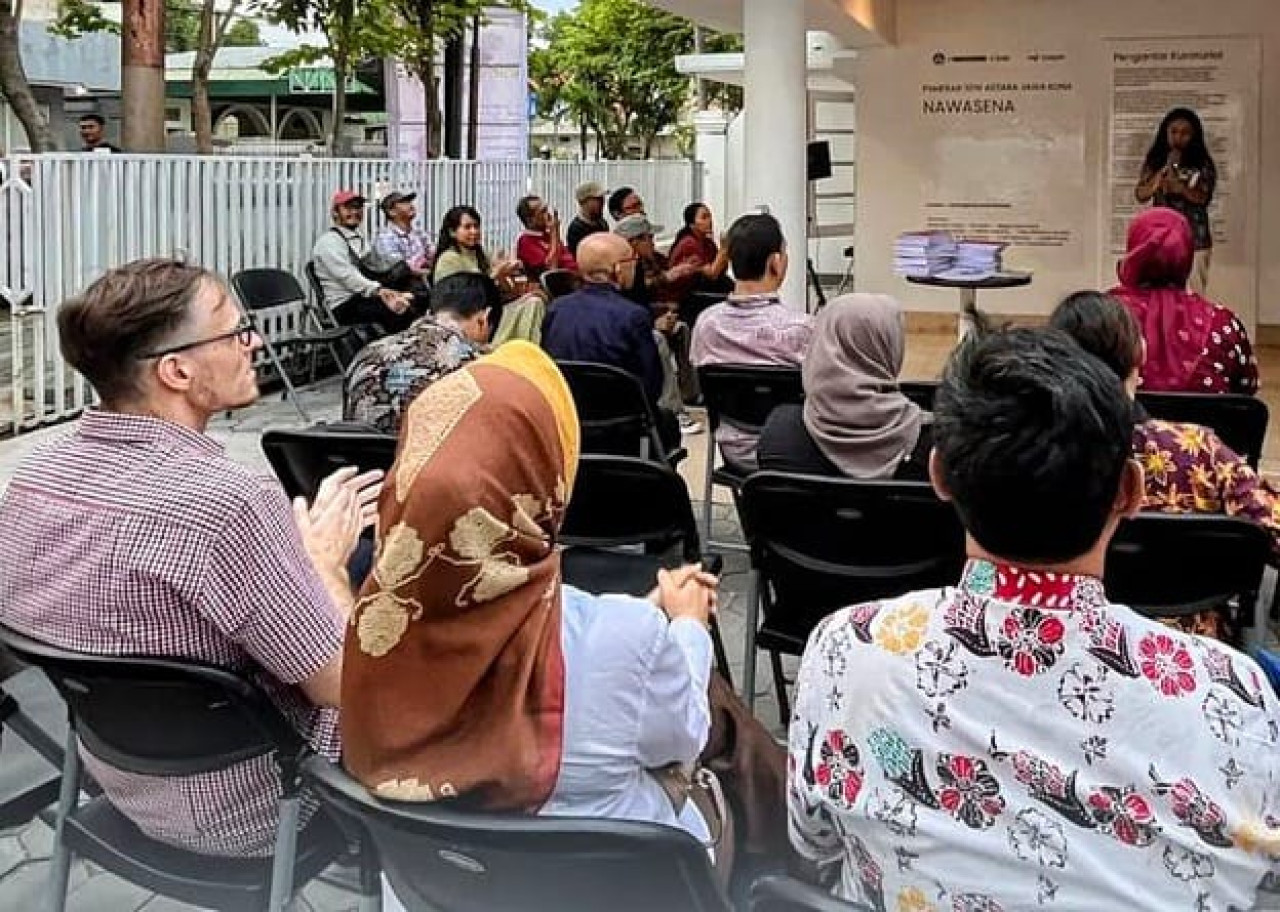 Salah satu kegiatan di Rumah Budaya Malik Ibrahim Sidoarjo. (Foto: Satriagama for jatimnow.com)
