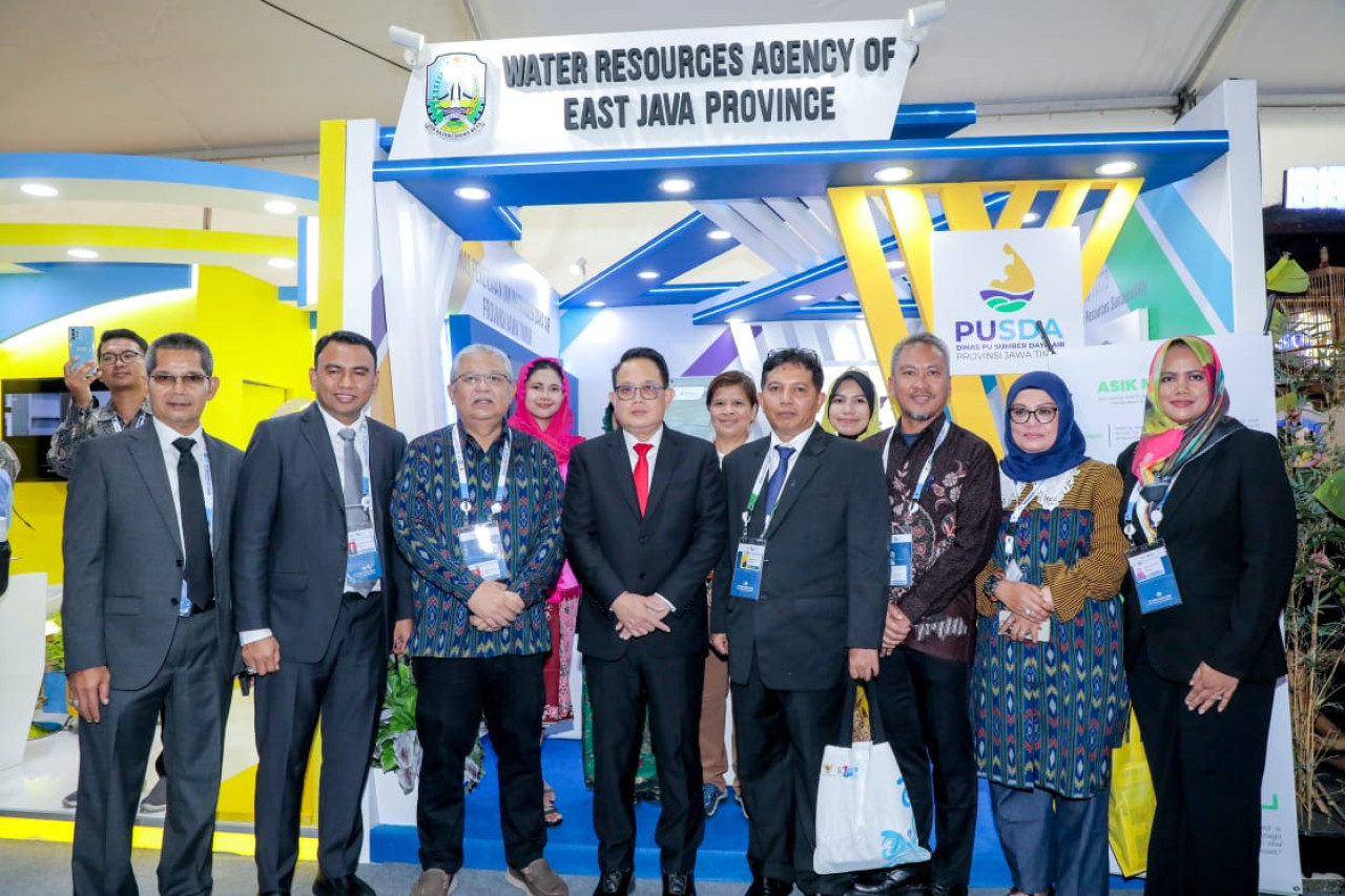 Adhy Karyono saat menghadiri Konferensi Tingkat Tinggi (KTT) World Water Forum (WWF) atau Forum Air Sedunia Ke-10 yang diadakan di Bali Internasional Convention Center (BICC) (foto: Humas Pemprov Jatim for jatimnow.com)