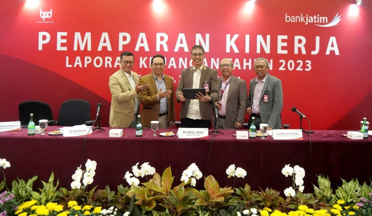 Pemaparan Kinerja Bank Jatim (Foto: Humas Bank Jatim for jatimnow.com)