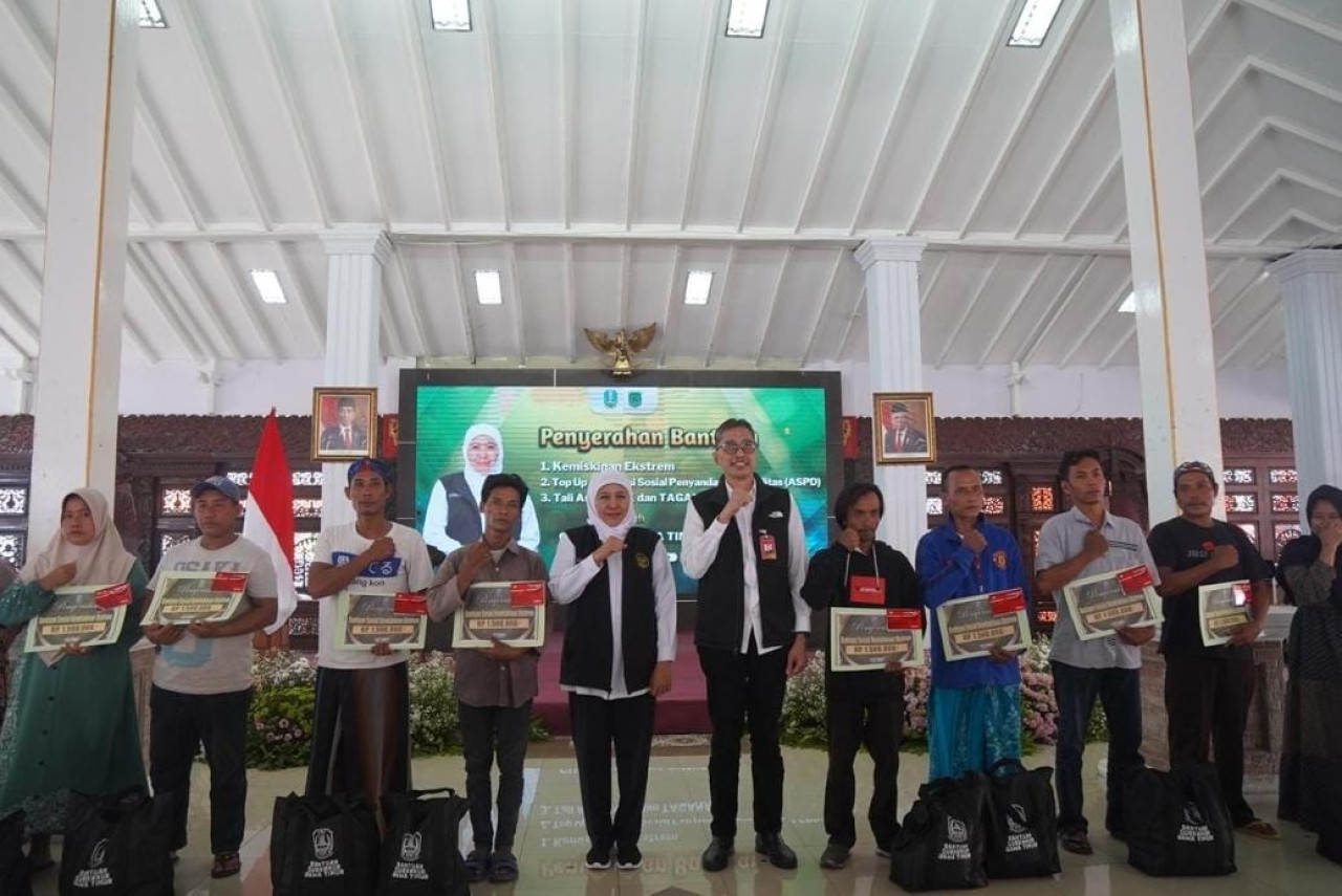 Pemprov Jatim usai penyerahan bantuan,