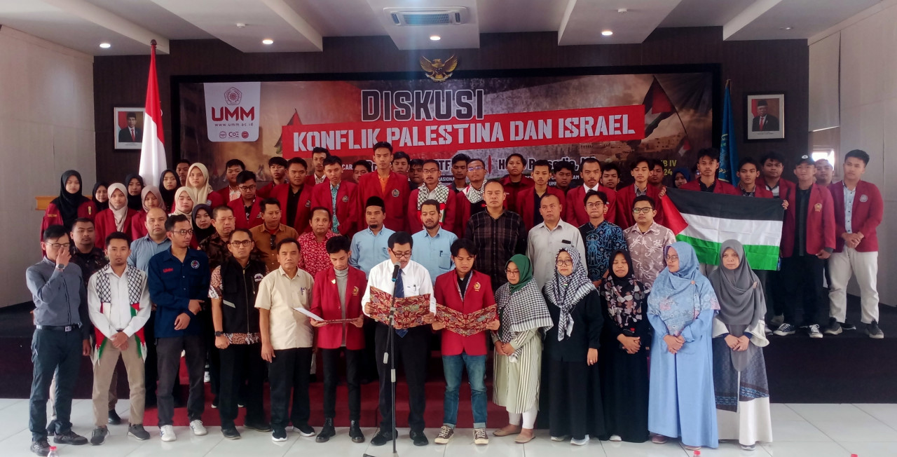 UMM Gelar Deklarasi dan Diskusi Konflik Israel-Palestina di Malang
