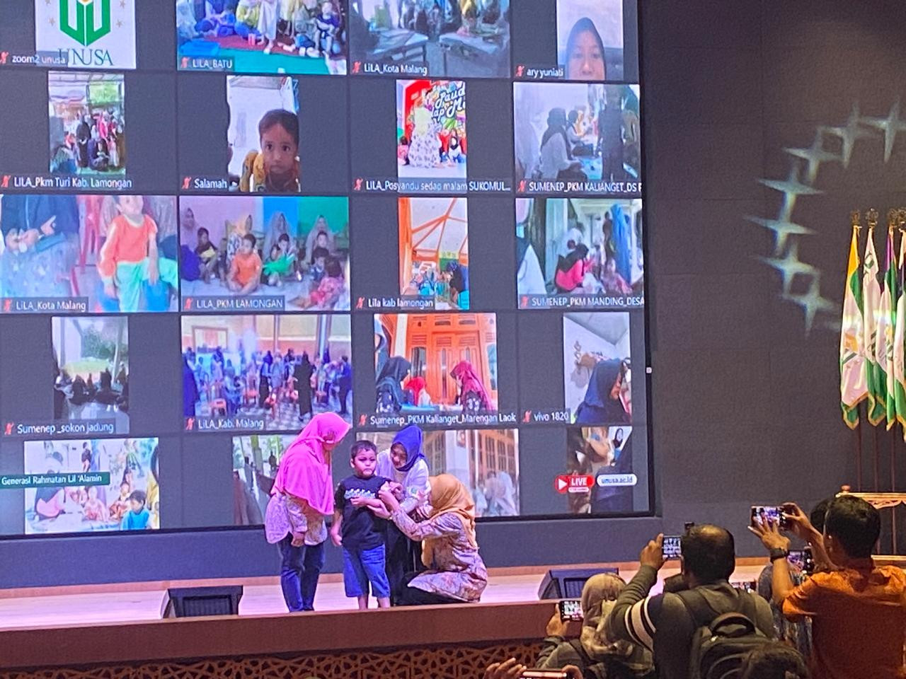 Roadshow “Ayo Cegah dan Obati Wasting Biar Gak Stunting. (Foto: Aan Haryono/jatimnow.com)