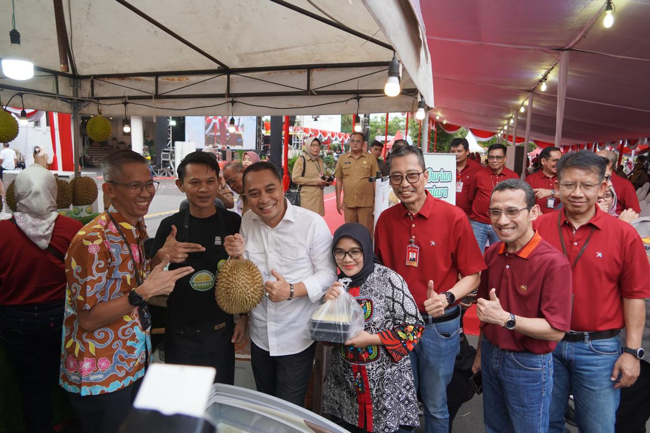 Bank Jatim QRIS Ramadan Vaganza 2024 di halaman Balai Kota Surabaya. (Foto: Humas Bank Jatim)