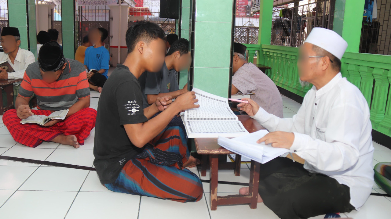 Aktivitas belajar mengaji di Lapas Kediri. (Foto: Lapas Kediri/jatimnow.com)