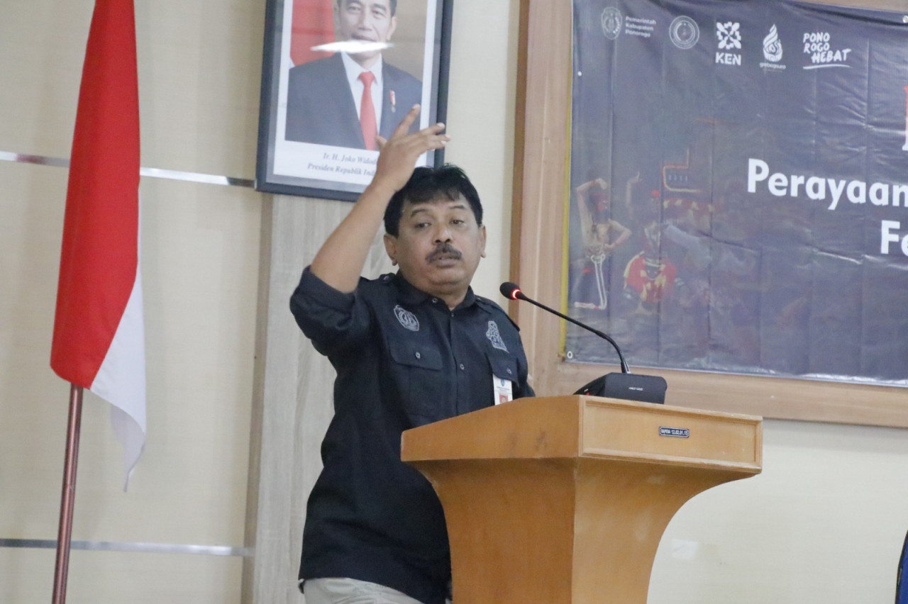 Kepala Dinas Kebudayaan, Pariwisata dan Pemuda Olahraga (Disbudparpora), Judha Slamet Sarwo Edhi. (Foto: Ahmad Fauzani/jatimnow.com)