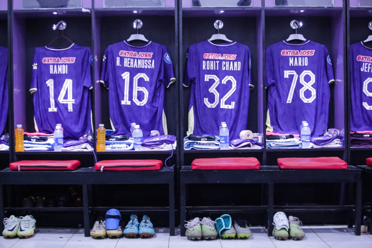 Jersey Persik Kediri. (Foto: Persik Kediri/jatimnow.com)