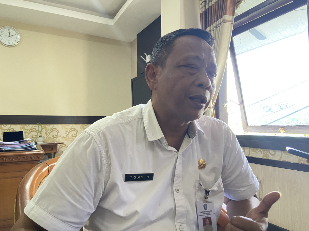 Kepala Dinas PMD Ponorogo, Tony Sumarsono (Foto: Ahmad Fauzani/jatimnow.com)