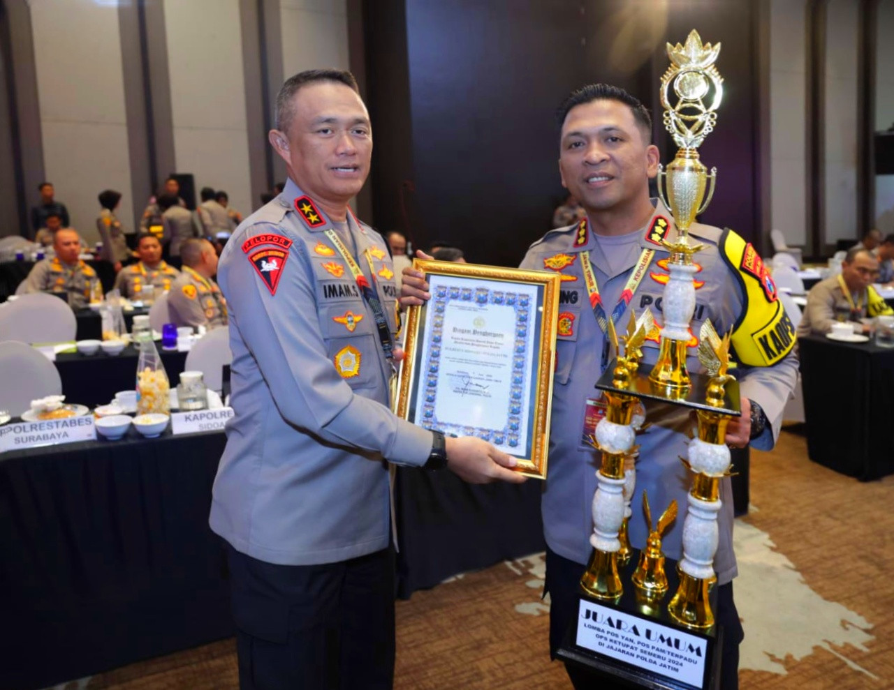 Polresta Sidoarjo Panen Penghargaan dari Kapolda Jatim