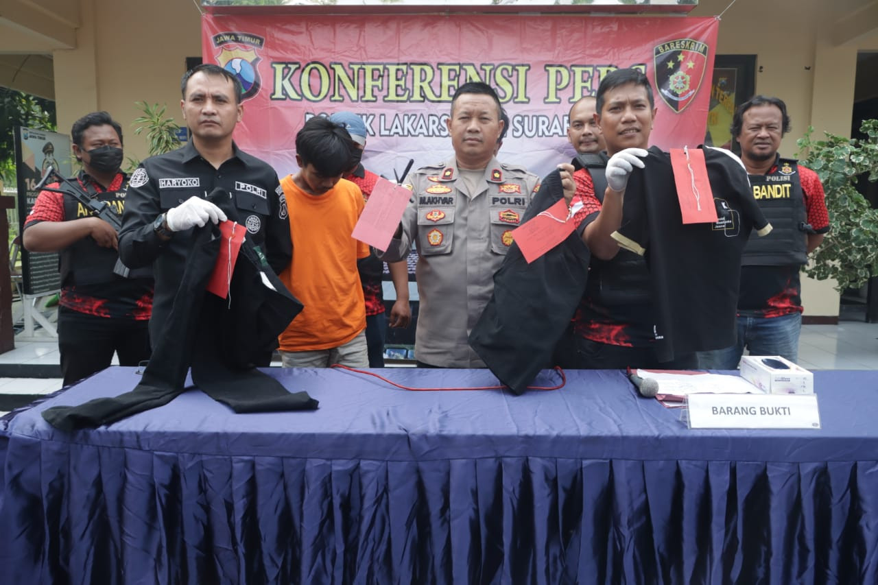 2 Maling Motor Spesialis Minimarket Dibekuk Polsek Lakarsantri Surabaya