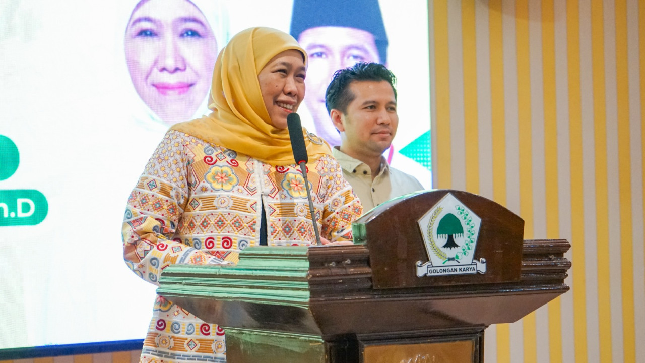 Khofifah Sebut Dukungan Golkar di Pilgub Jatim 2024 Tanpa Mahar