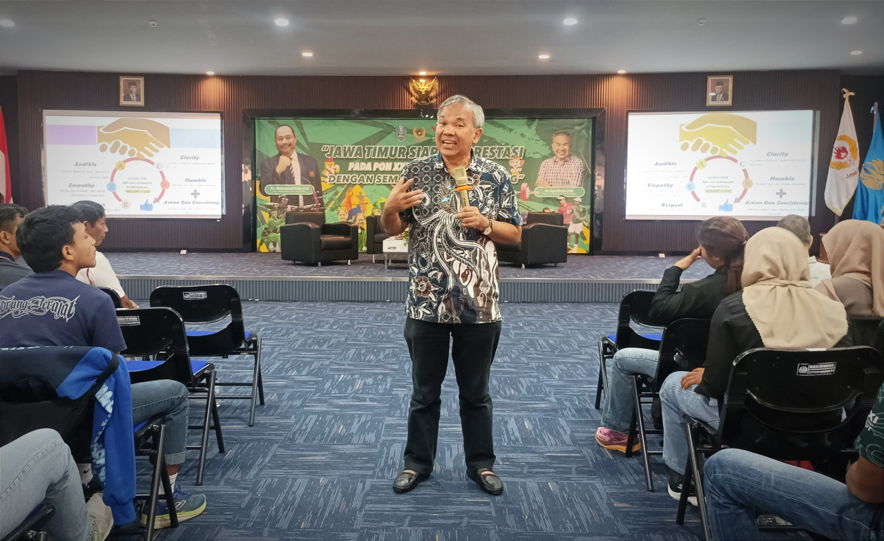 Bidik Prestasi di PON Aceh-Sumut, KONI Jatim Ajak Aqua Dwipayana Motivasi Atlet dan Pelatih