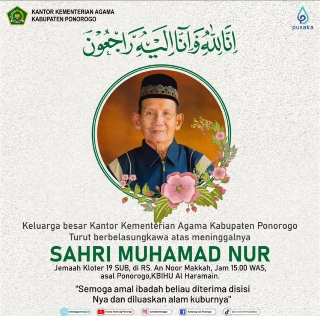 Sahri bin Muhammad Nur (78), warga Dukuh Kidul Kali, Desa Lengkong, Kecamatan Sukorejo, Kabupaten Ponorogo. (Foto: Ahmad Fauzani/jatimnow.com)