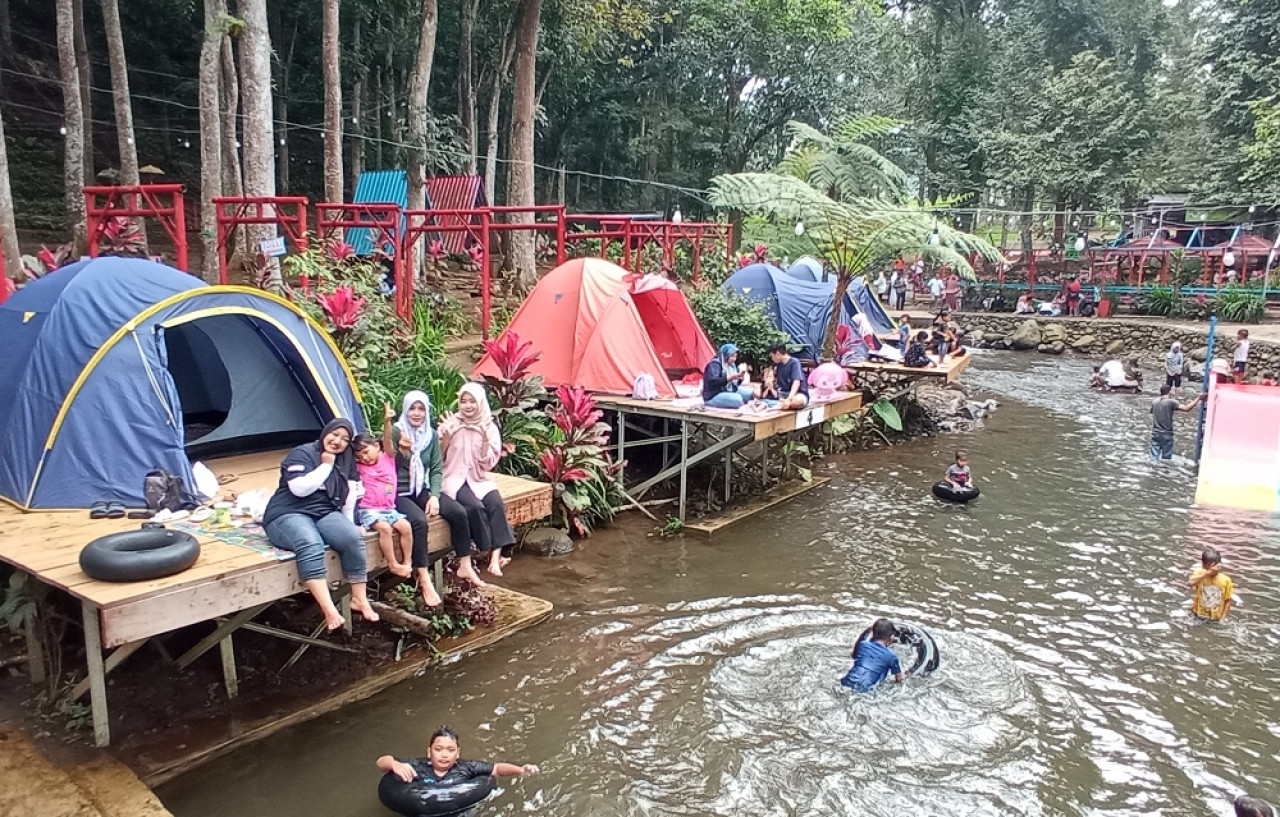 Wisata alam di Kampung Durian Pakis Jember. (Foto: Sugianto/jatimnow.com)