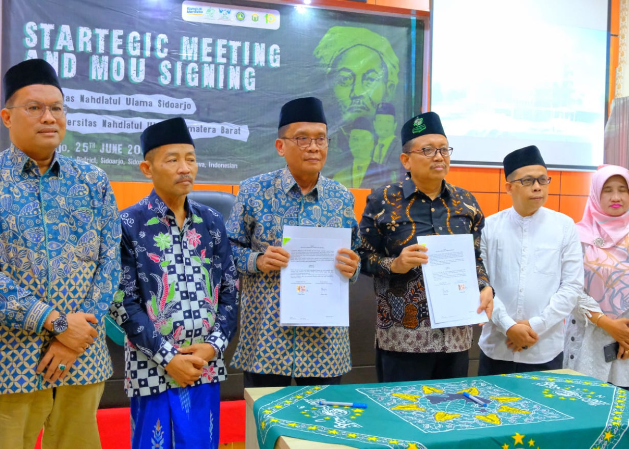 Unusida Teken MoU dengan UNU Sumbar, Kembangkan Sistem PTNU di Masa Depan