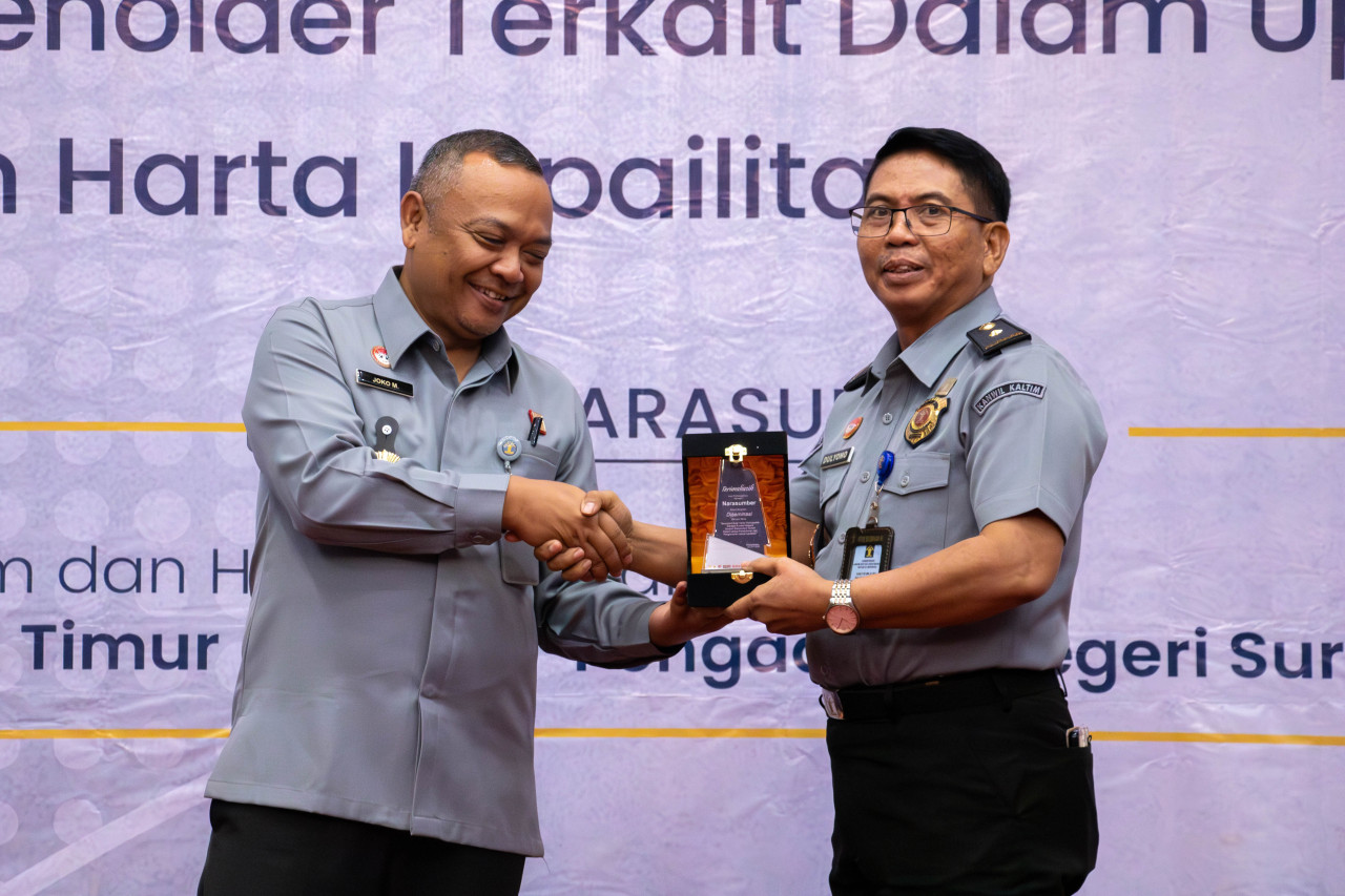 BHP Surabaya dalam kegiatan sinergi dengan stakeholder di Palangka Raya. (Foto: Humas Kemenkumham Jatim for jatimnow.com)