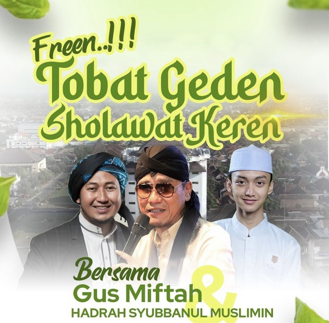 Poster kegiatan Selawatan Bersama di Alun-Alun Ponorogo. (Foto: Akun media sosial Bupati Ponorogo Sugiri Sancoko for jatimnow.com)