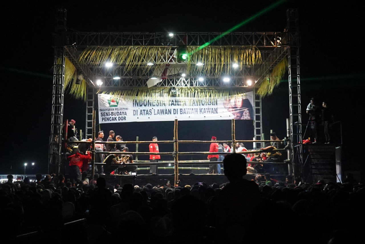 Pencak dor. (Foto: Pemkab Kediri/jatimnow.com)