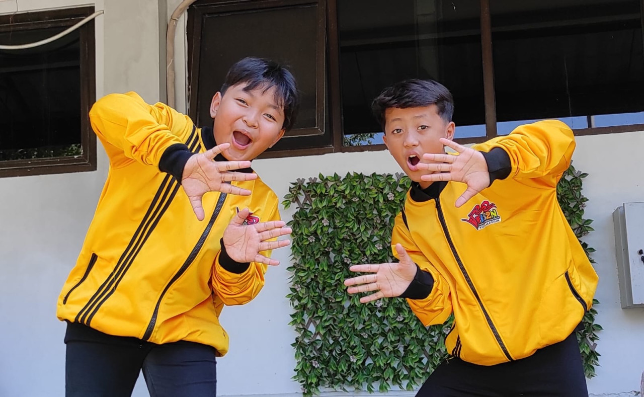 Alfitra Ghesta Wibowo dan Zavo Adzhan Alvaro. (Foto: Ahmad Fauzani/jatimnow.com)