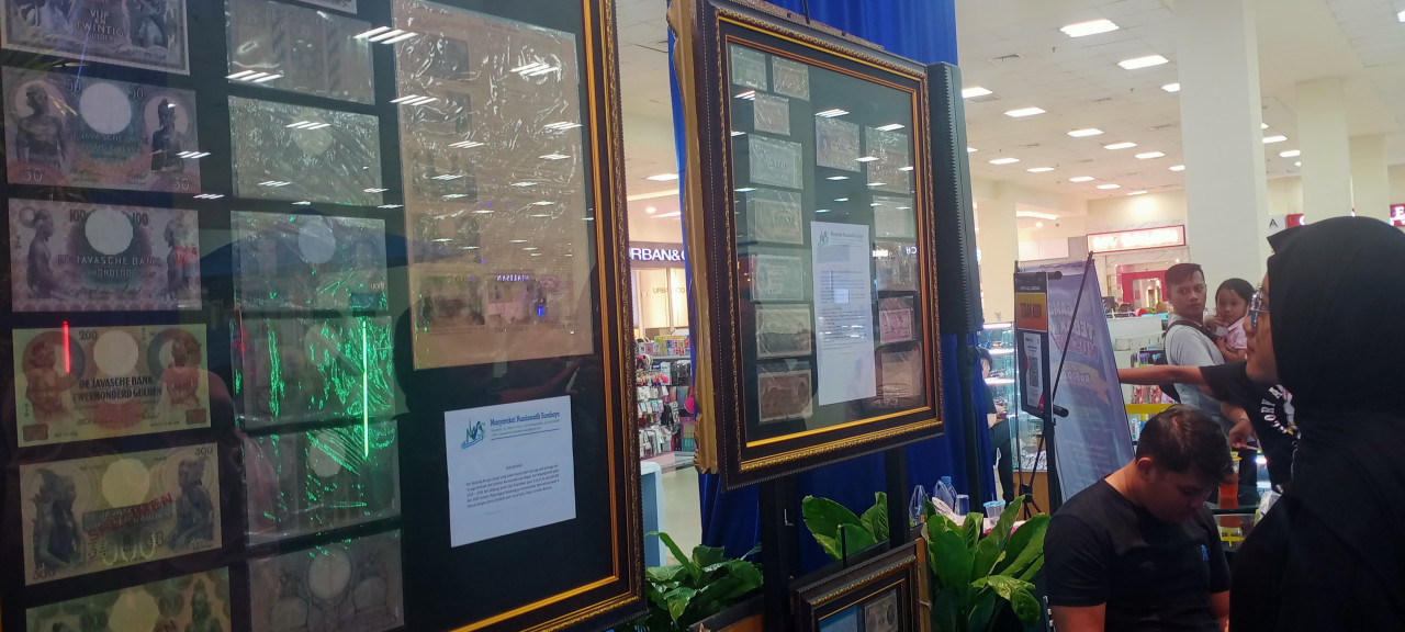 Kantor Perwakilan Bank Indonesia (BI) Malang pamerkan uang kuno di Kota Malang, Jawa Timur. (Foto : Gerhana /jatimnow.com)