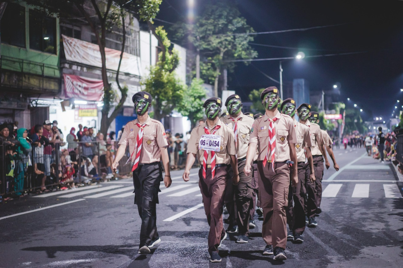 Peserta Gerak Jalan Tanggul Jember tahun sebelumnya. (Foto: Diskominfo for jatimnow.com)